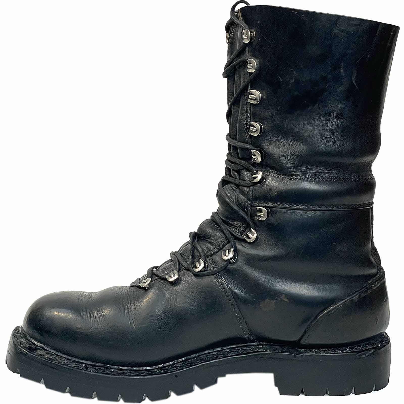 Austrian Army Leather Combat Boots - Half Lined - Image 3