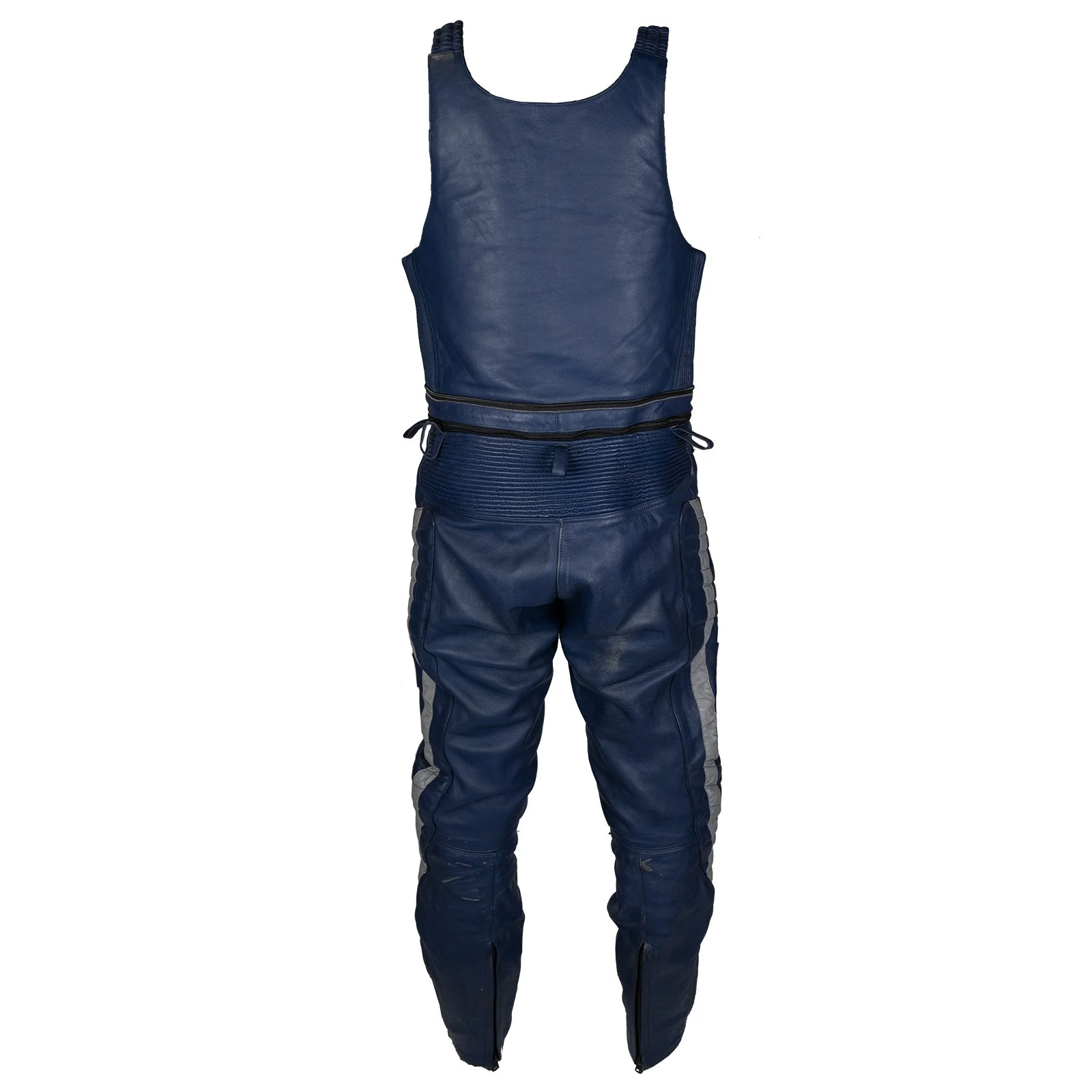 Dutch Army DAMEN Motorcycle Bib n Brace Leathers - Image 2