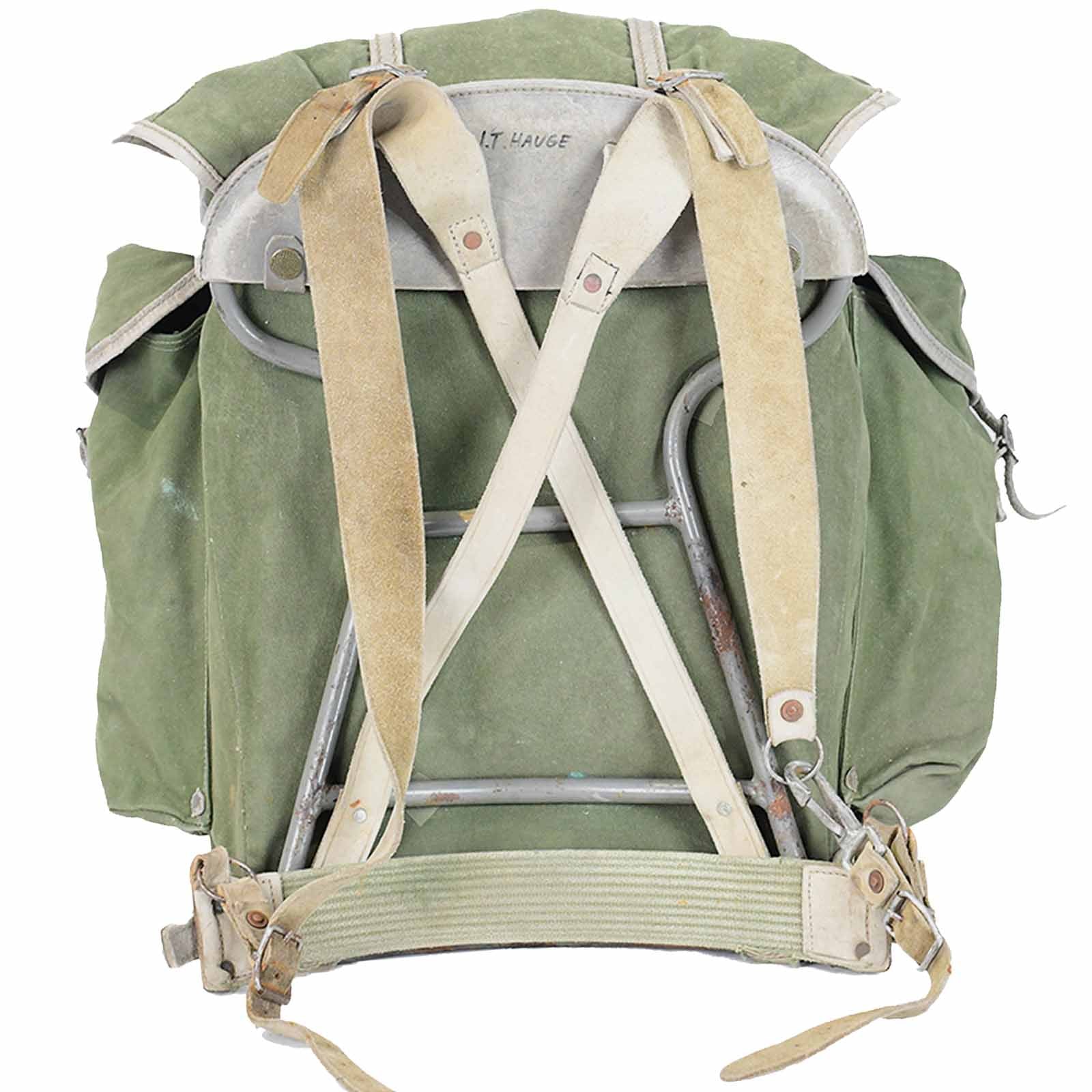Norwegian Vintage Rucksack Olive - Image 3