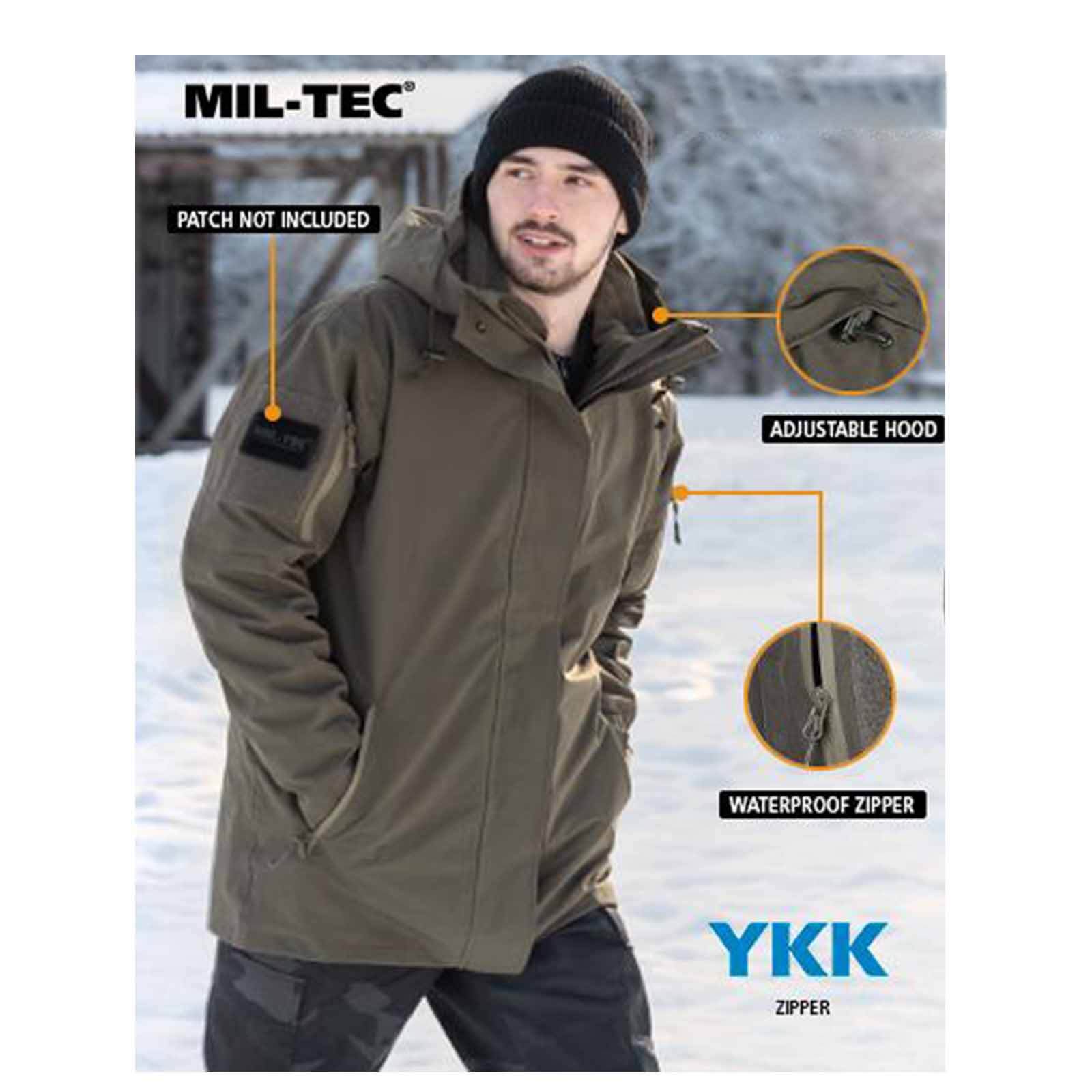 Ranger Gen 2 Cold Weather Waterproof Military Jacket - Black - Image 5