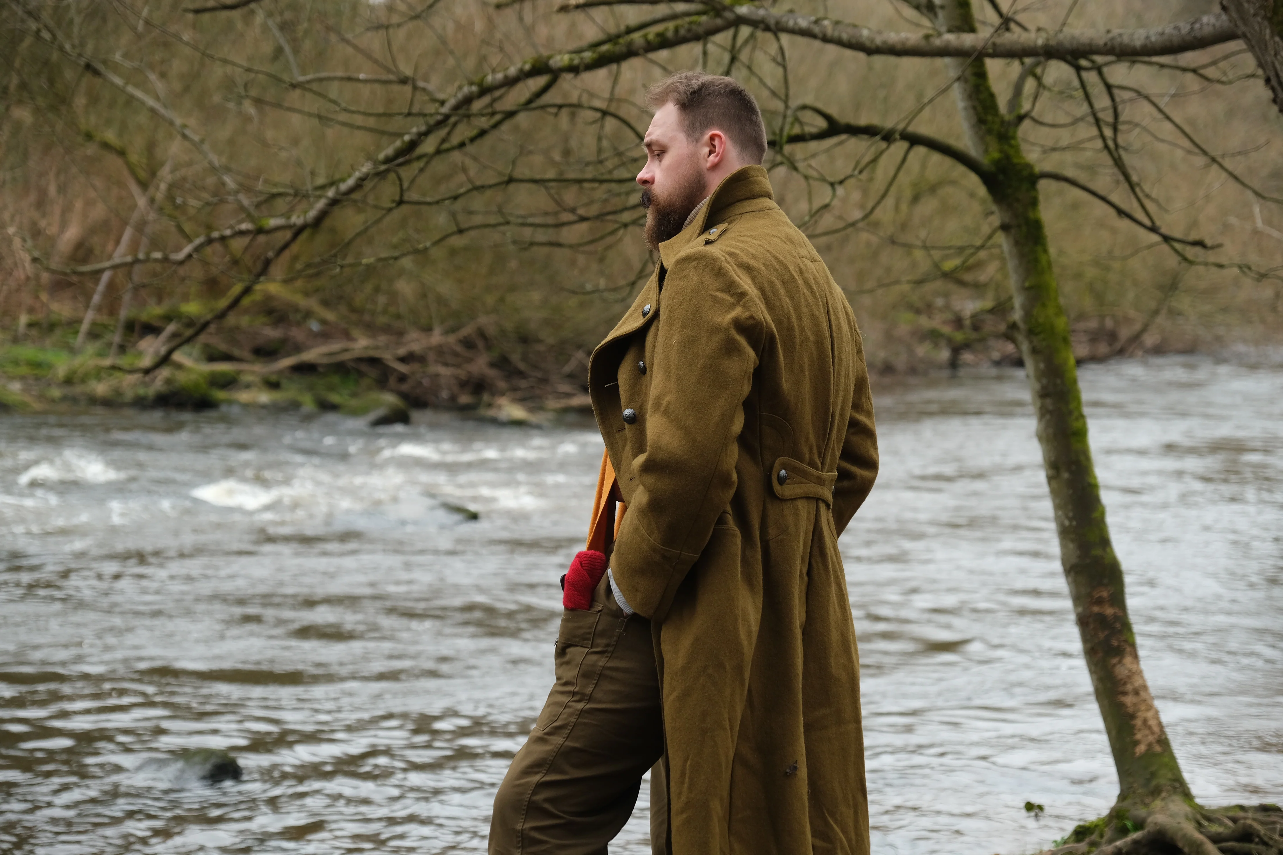 Romanian Army Vintage Wool Greatcoat - Image 7